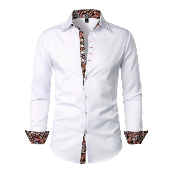 Raphaël | Chemise homme à motif Paisley | Coupe ajustée | Tissu premium