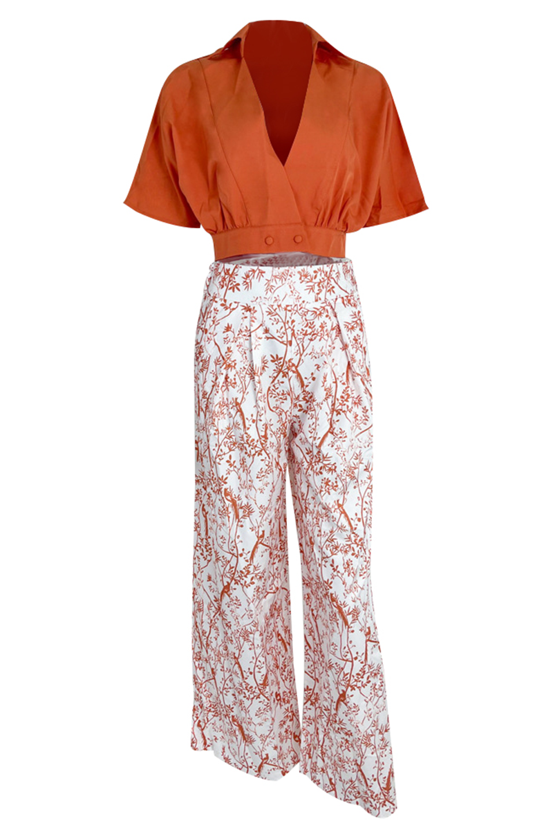 Geneviève | Ensemble deux pièces femme | Satin premium | Haut et pantalon palazzo