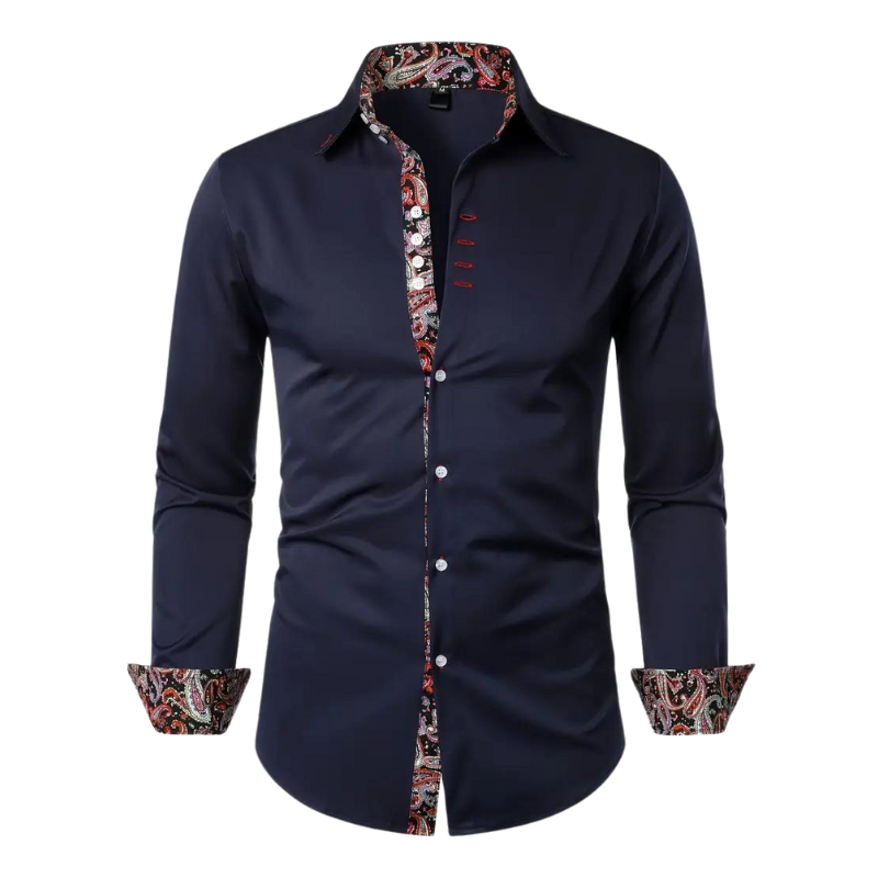 Raphaël | Chemise homme à motif Paisley | Coupe ajustée | Tissu premium