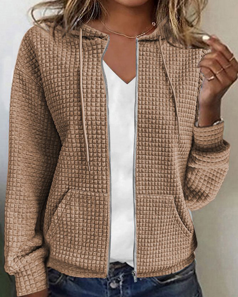 Caroline | Veste décontractée femme à poches | Mélange coton premium | Coupe moderne