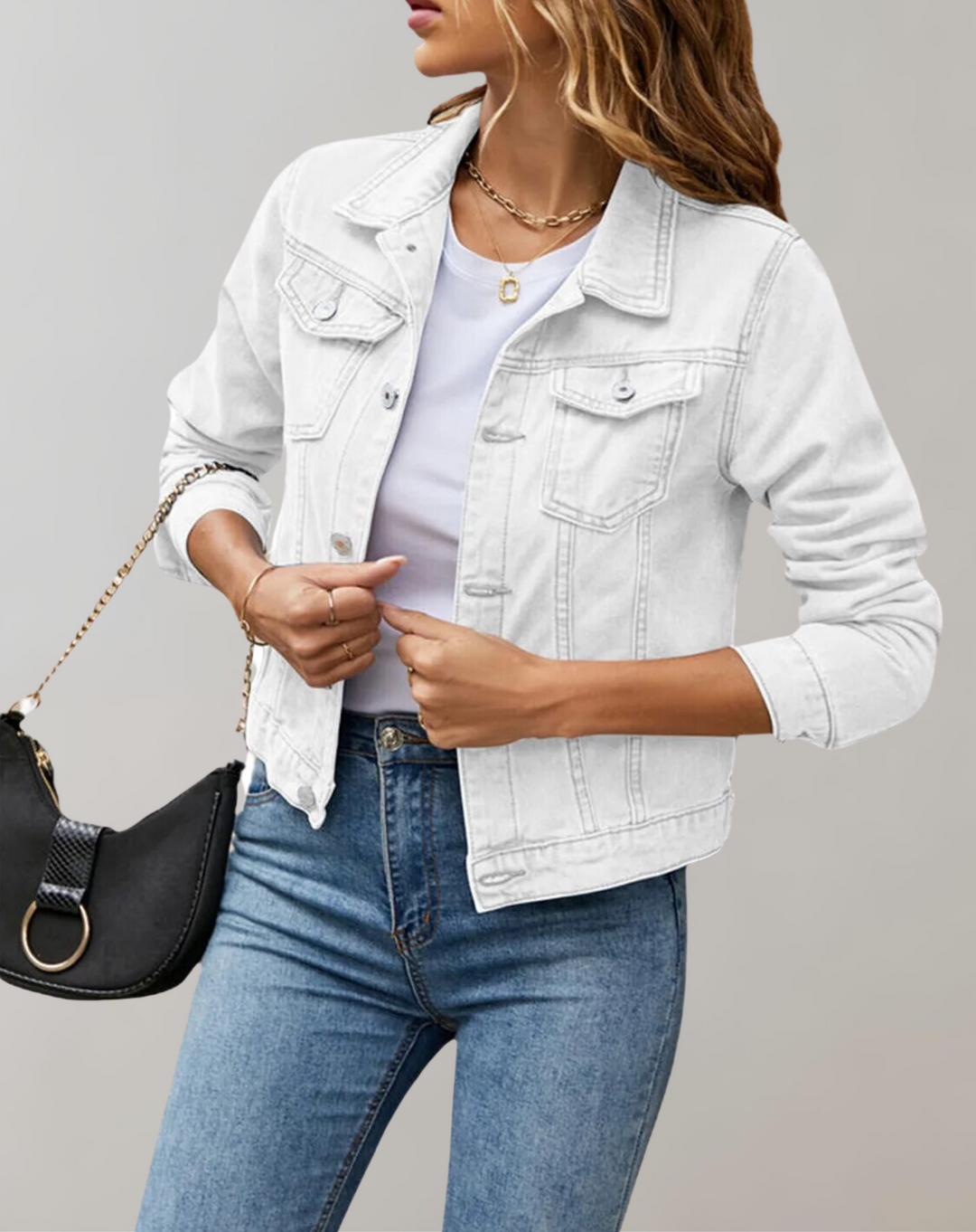 Lucinda | Chemise Décontractée à Manches Longues avec Col Simple pour Femme