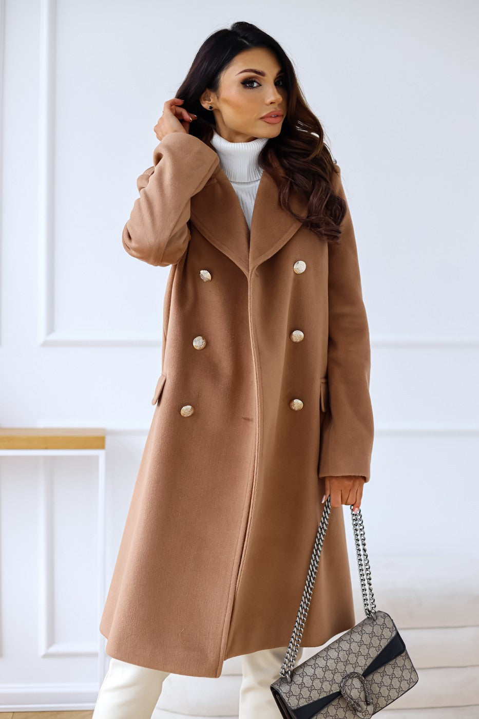 Jailyne | Manteau trench avec col à revers pour femme