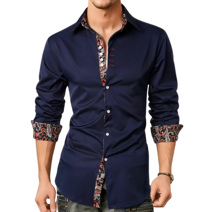 Raphaël | Chemise homme à motif Paisley | Coupe ajustée | Tissu premium