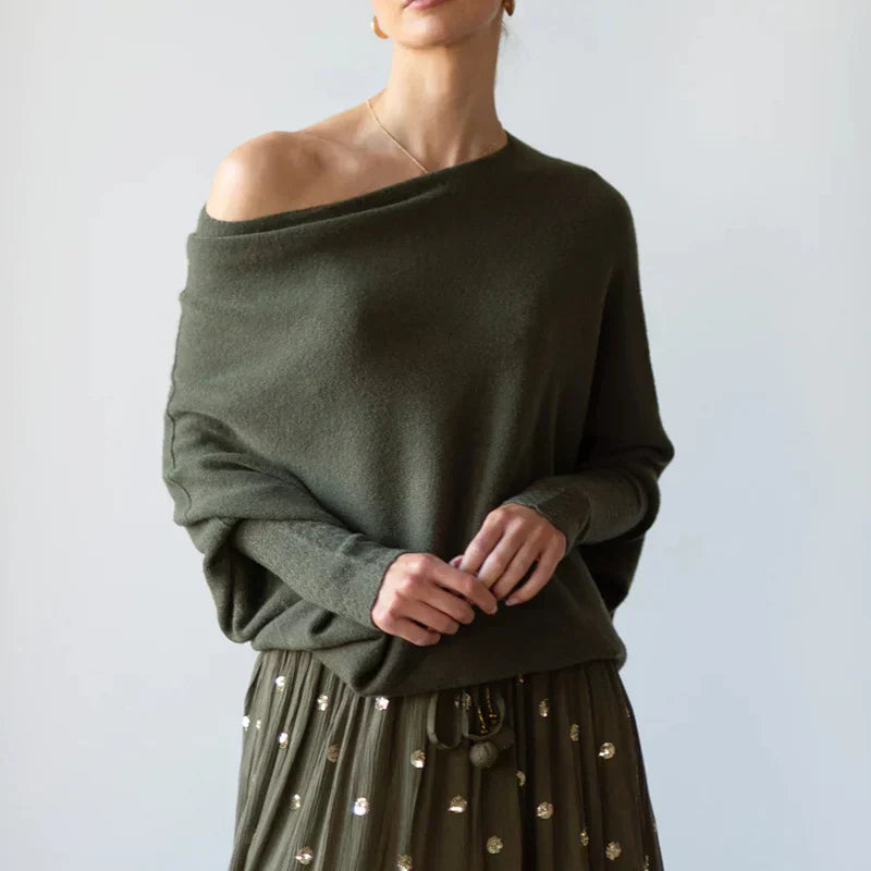 Amaris | Pull oversize à col convertible pour femme
