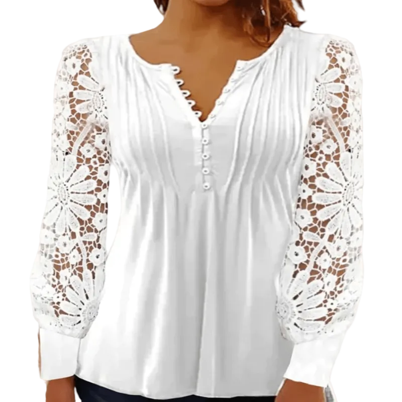 Querida | Chemisier à manches en dentelle pour femme