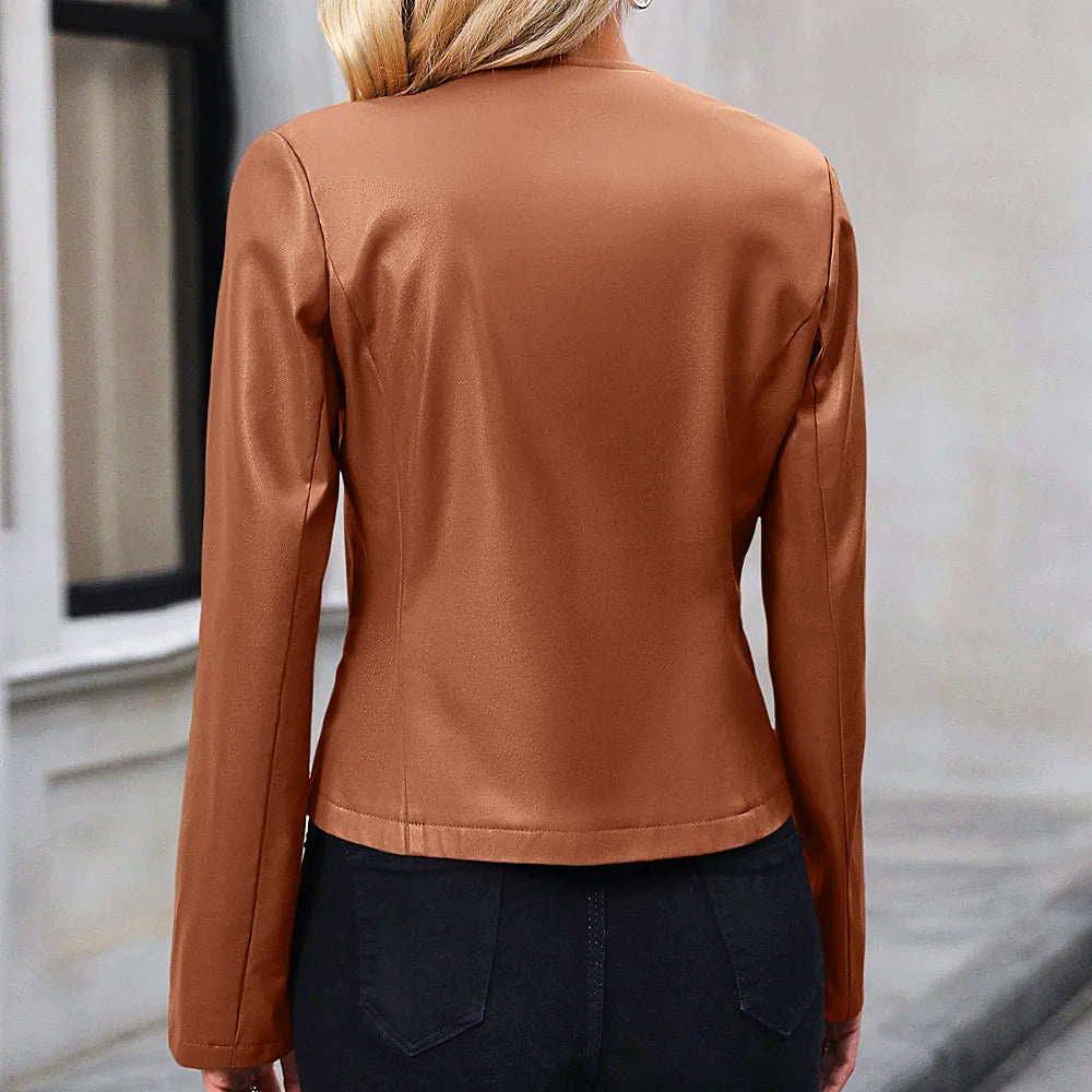 Blakely | Veste Biker à Col Rond pour Femme