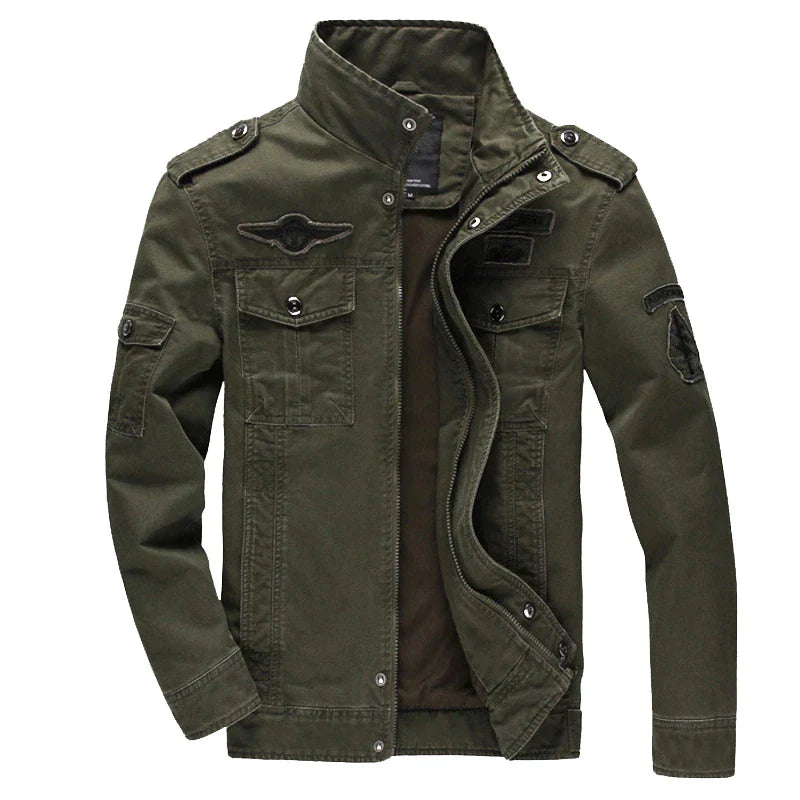 Ilan | Veste de motard à manches longues avec fermeture éclair pour homme