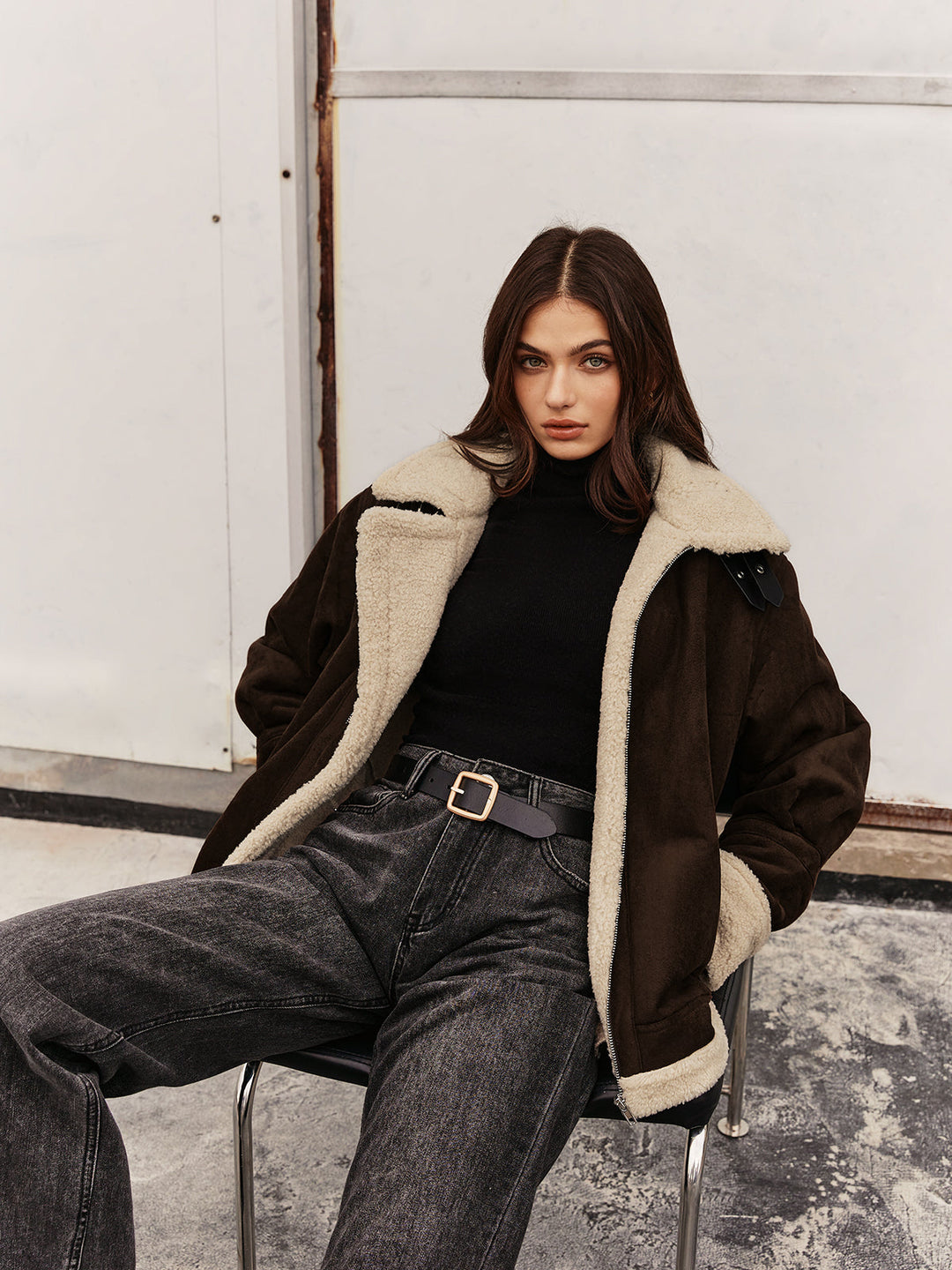 Silvana | Veste vintage marron pour femme