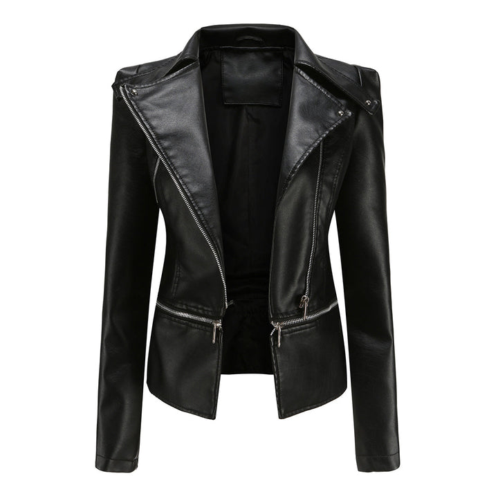 Thalia | Veste motard slim fit pour femme
