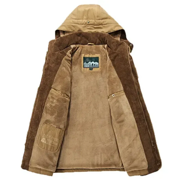 Freddy | Veste d’hiver classique à capuche pour homme