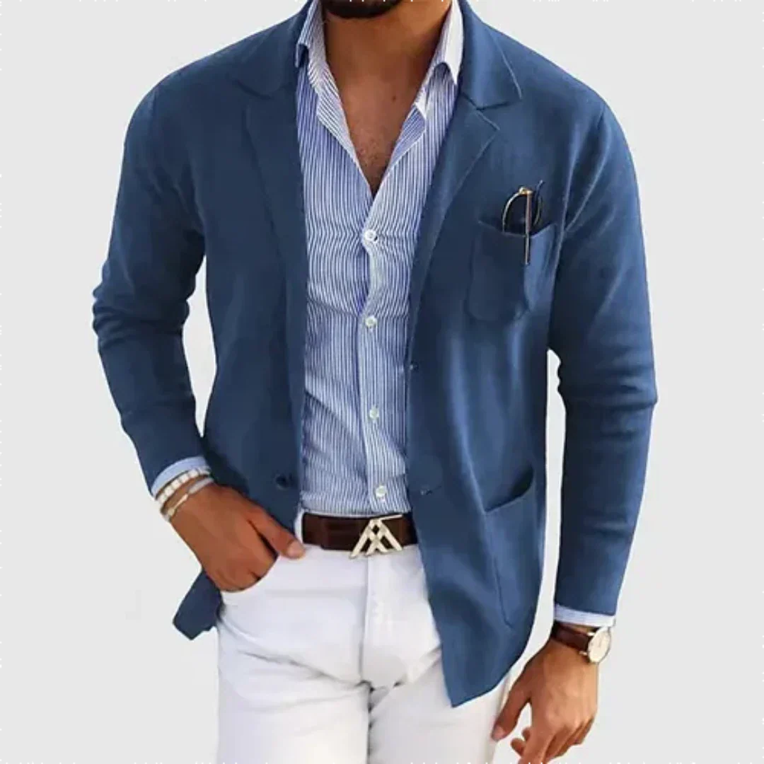Ocean | Blazer de Travail Décontracté avec Doublure Chaude pour Homme