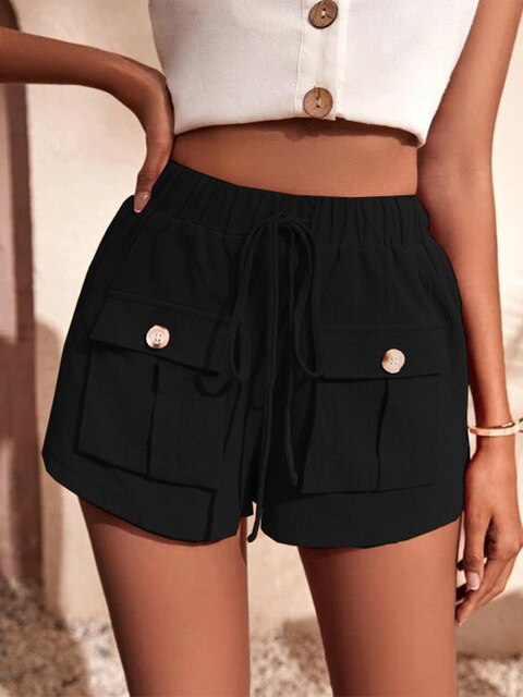 Maylin | Short Cargo Décontracté à Taille Élastique pour Femme
