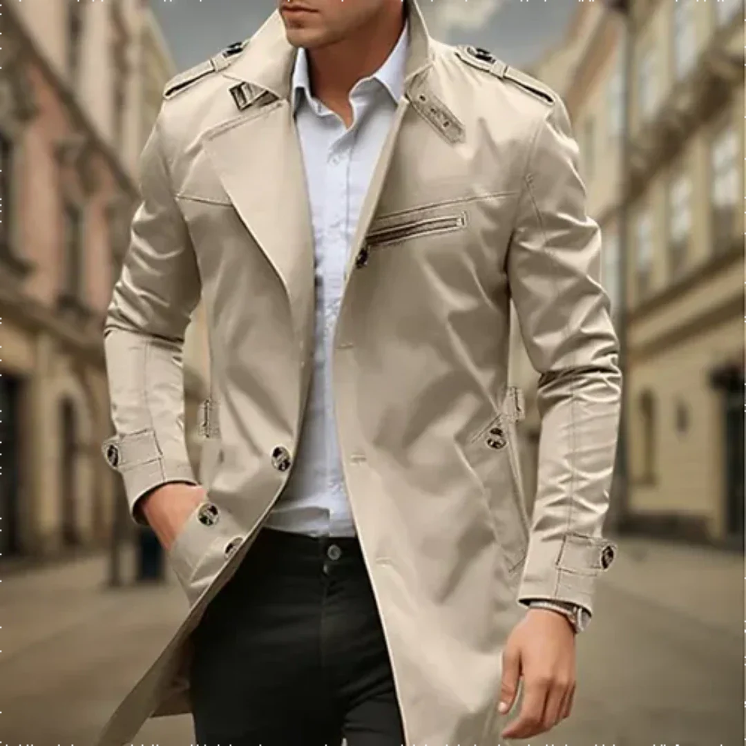 Nikko | Imperméable Trench Coat Croisé pour Homme