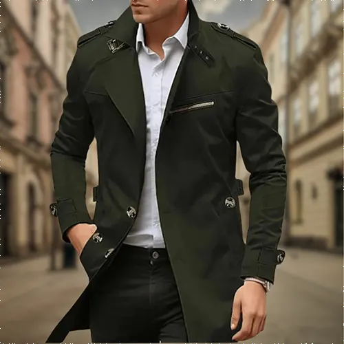 Nikko | Imperméable Trench Coat Croisé pour Homme