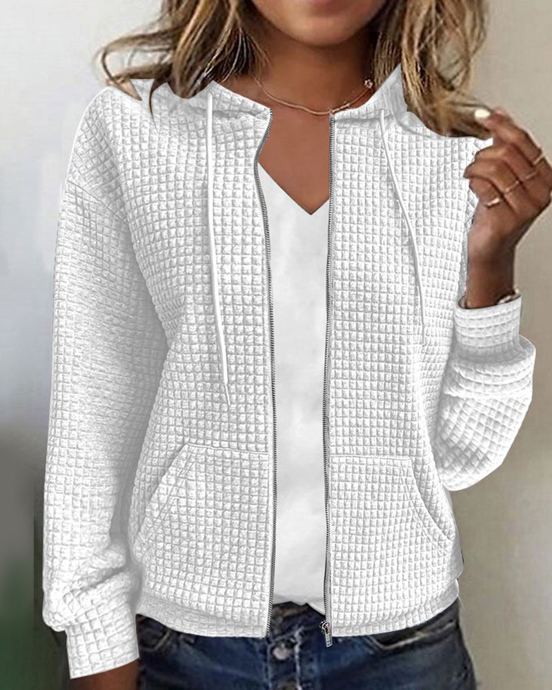 Caroline | Veste décontractée femme à poches | Mélange coton premium | Coupe moderne