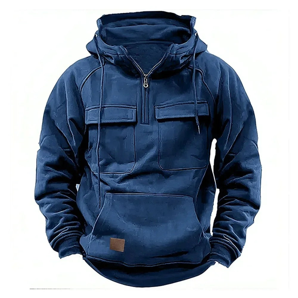 Gunner | Veste à capuche zippée légère pour l’automne pour homme