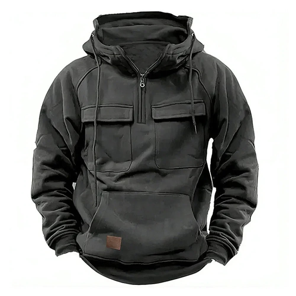 Gunner | Veste à capuche zippée légère pour l’automne pour homme