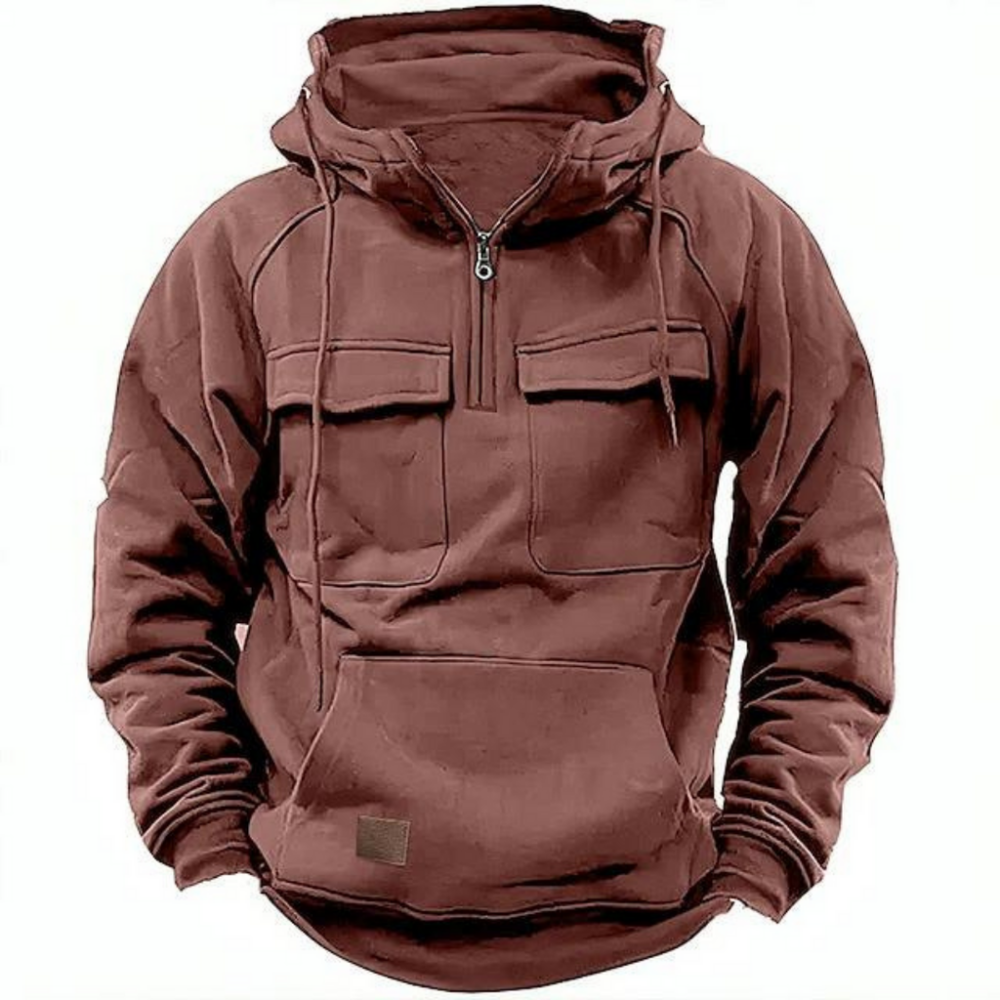 Gunner | Veste à capuche zippée légère pour l’automne pour homme