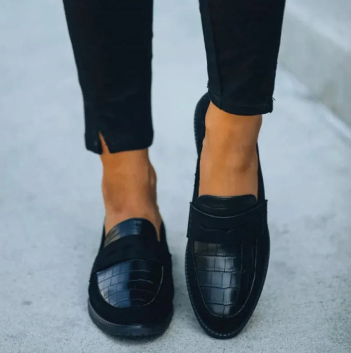 Nadège | Mocassins noirs pour femmes