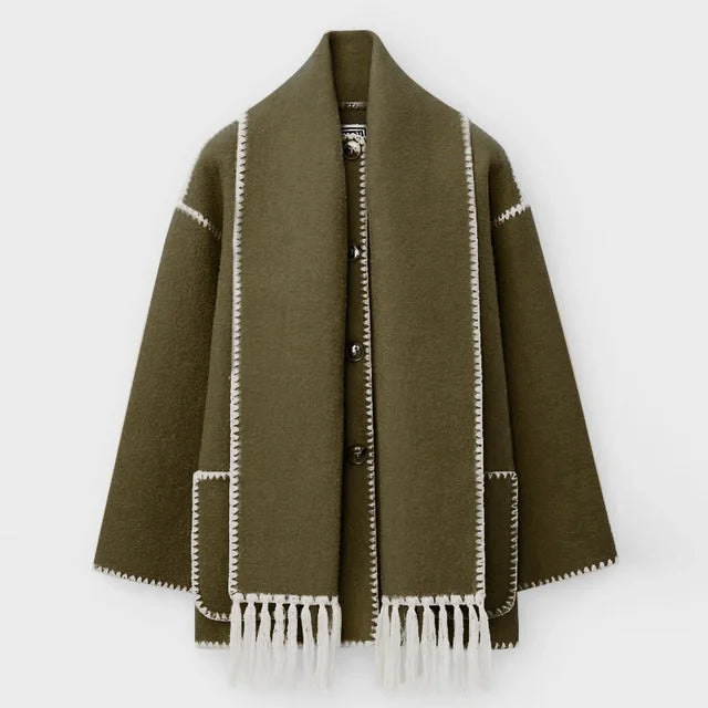 Shaelyn | Veste Écharpe à Devant Drapé pour Femme