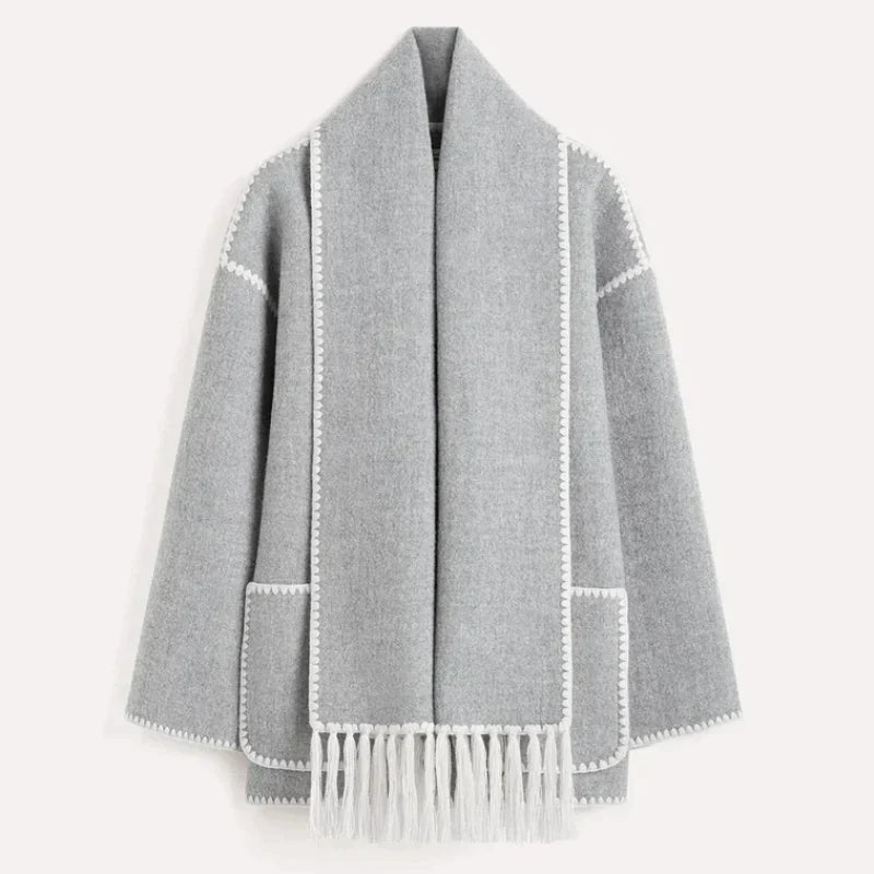Shaelyn | Veste Écharpe à Devant Drapé pour Femme