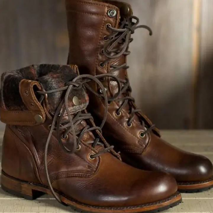 Elara | Bottes plates marron pour femme