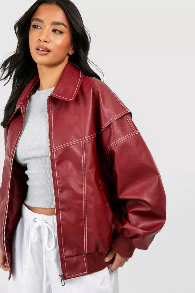 Selene | Veste rouge élégante pour femme