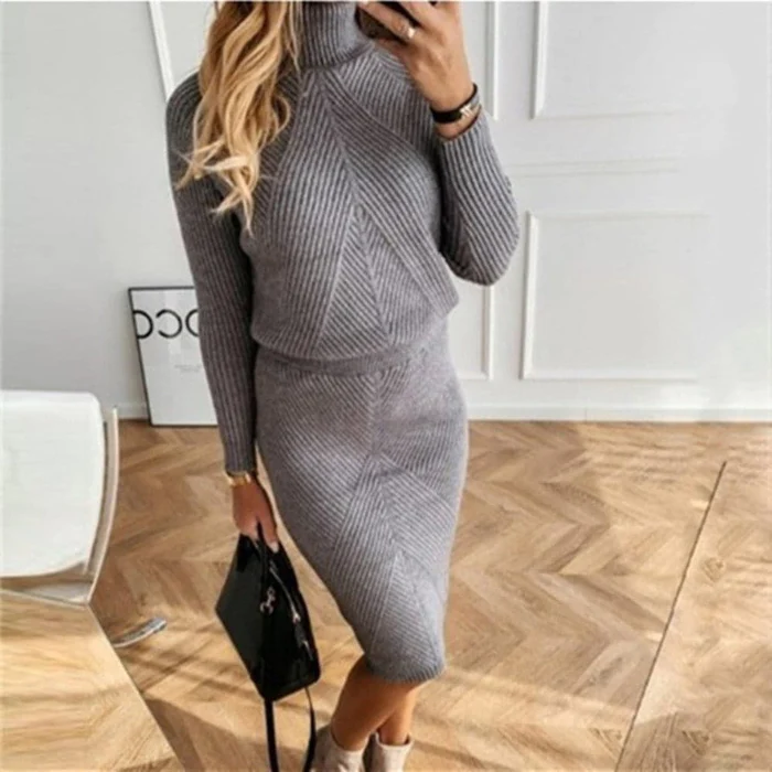 Christa | Robe Pull Tricotée avec Confort Douillet pour Femmes