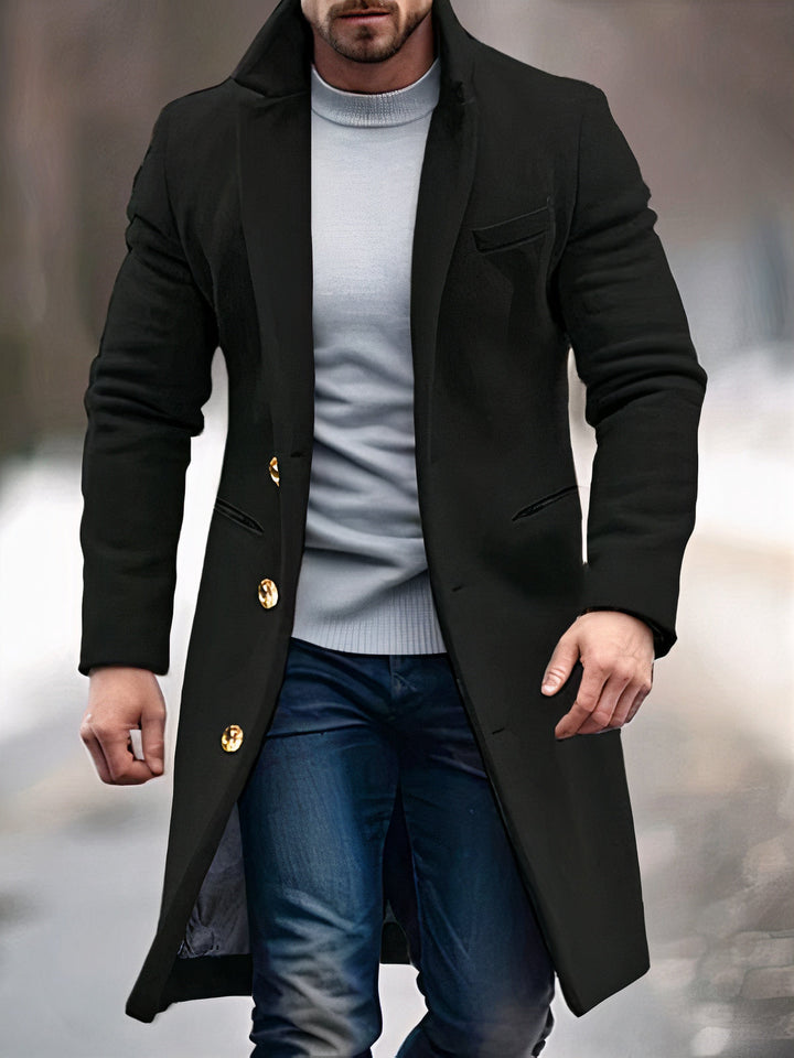 Zeke | Manteau Classique à Coupe Ajustée pour Hommes