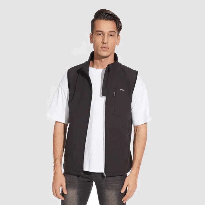 Hassan | Gilet élégant avec col montant pour homme