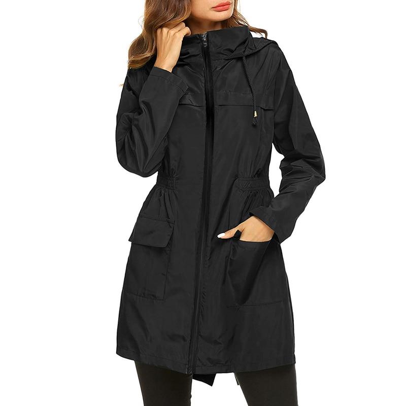 Blayke | Longue veste imperméable à capuche pour femme